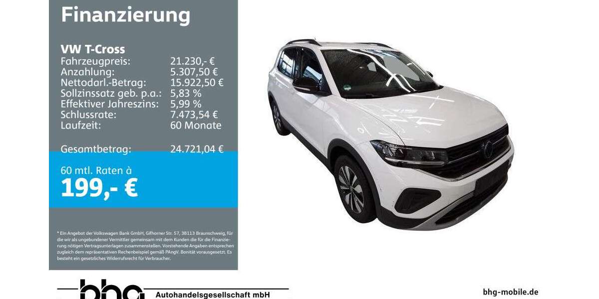 VW T-Cross 21.593 km 21.230 &euro; Bühl 77815